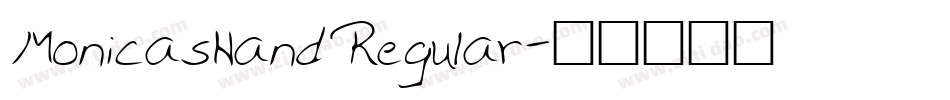 MonicasHand Regular字体转换